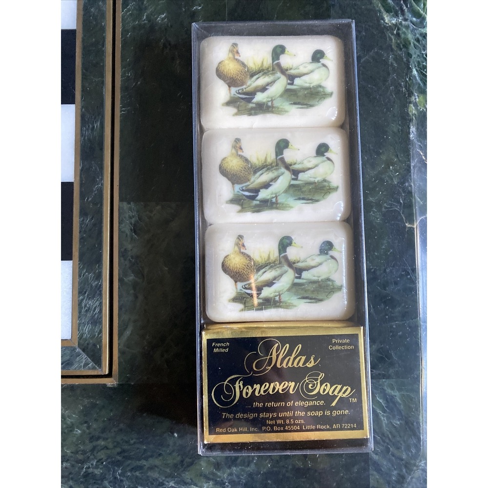 NEW vintage Alda's Forever Soap.‎ 3 bars. Retired Mallard Ducks